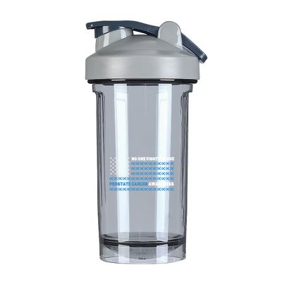 America Flag Fight Prostate Cancer Awareness 18 Ounce Shaker Bottle Drink Mixer Leak-proof Pre Workout Protein Shakes Meal Replacement Shakes Bottles 500ML/18 Oz Gray