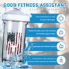 America Flag Deer 18 Ounce Shaker Bottle Drink Mixer Leak-proof Pre Workout Protein Shakes Meal Replacement Shakes Bottles 500ML/18 Oz White-1-1 view 2