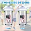 America Flag Deer 18 Ounce Shaker Bottle Drink Mixer Leak-proof Pre Workout Protein Shakes Meal Replacement Shakes Bottles 500ML/18 Oz White-1-1 view 3