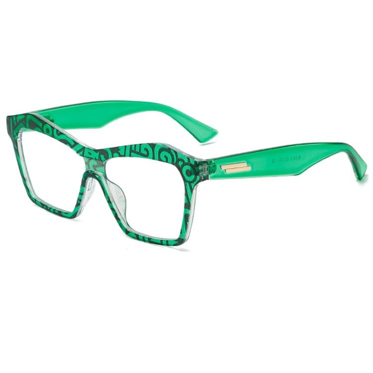 bullabulling Square Cat Eye Reading Glasses For Women Blue Light Blocking Fashion Cateye Reader (green, 1.25, x)