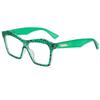 bullabulling Square Cat Eye Reading Glasses For Women Blue Light Blocking Fashion Cateye Reader (green, 1.25, x) view 1