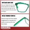 bullabulling Square Cat Eye Reading Glasses For Women Blue Light Blocking Fashion Cateye Reader (green, 1.25, x) view 3