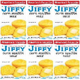 Corn Muffin Mix bakes into a delicious muffin or sweet cornbread (Pack Of 6 Boxes) 8.5 oz