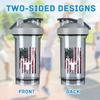 America Flag Deer 18 Ounce Shaker Bottle Drink Mixer Leak-proof Pre Workout Protein Shakes Meal Replacement Shakes Bottles 500ML/18 Oz Gray view 3