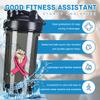 Breast Cancer Awareness 18 Ounce Shaker Bottle Drink Mixer Leak-proof Pre Workout Protein Shakes Meal Replacement Shakes Bottles 500ML/18 Oz Black view 2