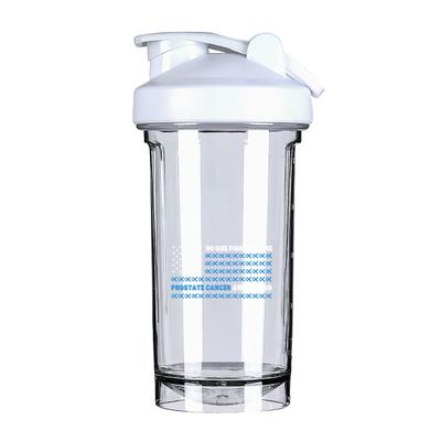 America Flag Fight Prostate Cancer Awareness 18 Ounce Shaker Bottle Drink Mixer Leak-proof Pre Workout Protein Shakes Meal Replacement Shakes Bottles 500ML/18 Oz White