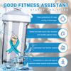 Prostate Cancer Awareness 1 18 Ounce Shaker Bottle Drink Mixer Leak-proof Pre Workout Protein Shakes Meal Replacement Shakes Bottles 500ML/18 Oz White view 2
