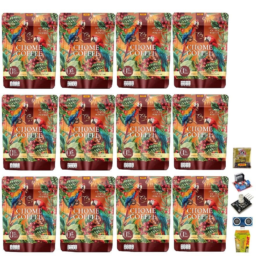 5 Sachets/Pack(75g) ChomeCoffee Coffee Arabica By Ble Patumrach Intense Delicious Roasted Fruit Snack Good Shape Set 12 By Beautygoodshop [Get Free For You Beauty Gifts]