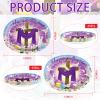 50PCS He is Risen Oval Paper Plates 10" X 12" Disposable Easter Jesus Plates Happy Easter Paper Plates Cross Easter Tableware for Spring Lily Floral Religion Christ Easter Day Party Decorations view 3