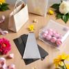 100 Pcs Clear Plastic Flower Bouquet Bag Sleeve Transparent Cellophane Bags Rose Packaging Wrap Cellophane Bags for Valentine's Day, Gift Wrapping Supplies view 3