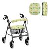 Babrukda Saint Patricks Day Green Leaves Walker Seat Covers for Women Rollator Walker Seat and Backrest Covers Washable Dust Cover Set for Rollator Walker Trendy Rollator Cover Accessories view 1