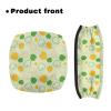 Babrukda Saint Patricks Day Green Leaves Walker Seat Covers for Women Rollator Walker Seat and Backrest Covers Washable Dust Cover Set for Rollator Walker Trendy Rollator Cover Accessories view 2