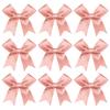 homeemoh 50pcs Satin Ribbon Bows 3" Small Premade Bowknot Cute Bows Decoration for Christmas Candy Treat Bag Gift Wrapping Sewing Accessories (Rose Gold) view 4