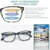 MAEOWN Progressive Multifocal Reading Glasses Blue Light Blocking Spring Hinge Readers Pattern Print Eyeglasses for Women (Mix Color, 1.75, x) view 2