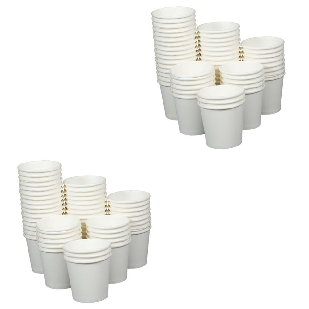 NAMOARLY 200pcs Paper Cups for Rinse Mouthwash Espresso and Tasting Disposable Beverage Drinking Cups for Parties Home and Events