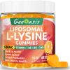 Liposomal L-lysine Gummies 1200mg, Lysine Chewable Supplement with Vitamin C, D3, B12 & Zinc for Adults & Kids, Immune & Collagen Support, Lips & Skin Health, Vegan, Natural Fruit Flavor, 60CT view 1
