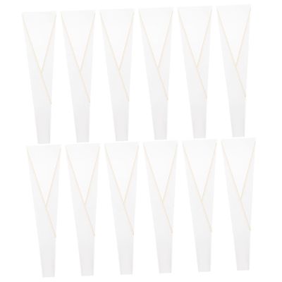 HOODANCOS 50pcs Triangle Single Rose Wrapping Sleeves Elegant Flower Packaging Bags for for Valentine's Day and Floral Arrangements
