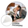 HOODANCOS 50pcs Triangle Single Rose Wrapping Sleeves Elegant Flower Packaging Bags for for Valentine's Day and Floral Arrangements view 3