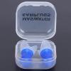 2pcs Ear Plugs for Sleeping, Reusable Silicone Ear Plugs Swimming Ear Plugs for Adults Silicone Ear Plugs for Swimming Noise Reduction Earplugs (Blue Large + pp Box) view 3