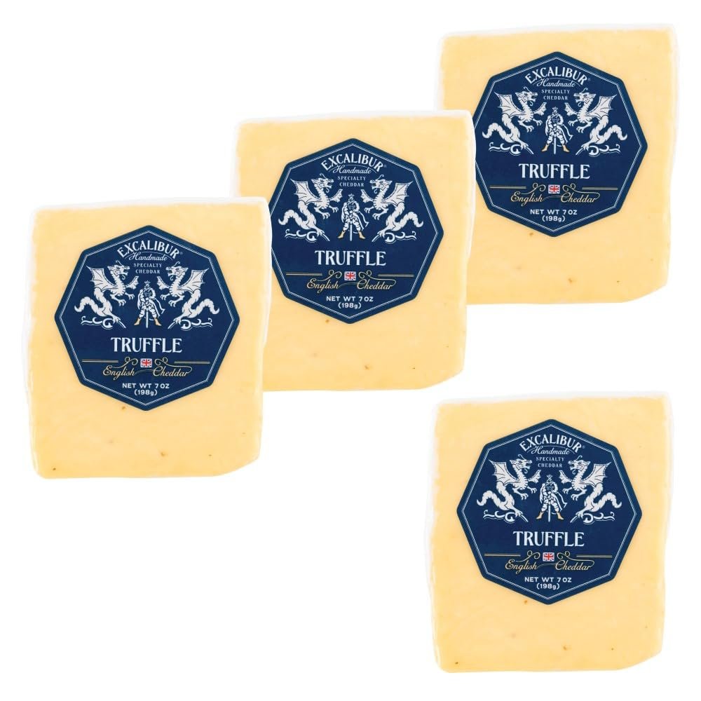 Excalibur Truffle Cheddar Cuts, 7 oz, 4 Pack
