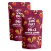 Just The Fun Part | Bite-Size Crispy Mini Waffle Cones | Filled With Premium Belgian Chocolate | Great For Snacks, Desserts, Grab & Go | Kosher | 4.23 Ounce (Pack of 2, Peanut Butter, Strawberry Jelly) view 1