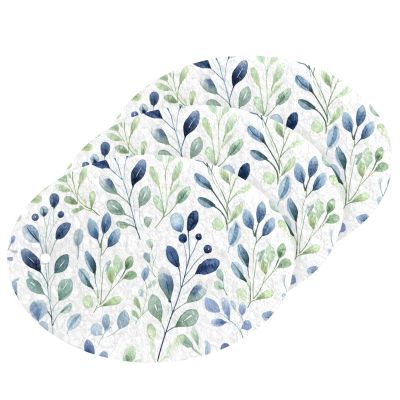 CEBUGI Non-Scratch Scrub Sponges 3 Pack Kitchen Sponges for Washing Dishes,Cleaning Supplies for Kitchen Bathroom Household(Floral Leaves)