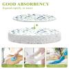 CEBUGI Non-Scratch Scrub Sponges 3 Pack Kitchen Sponges for Washing Dishes,Cleaning Supplies for Kitchen Bathroom Household(Floral Leaves) view 3