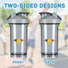 Belgian Flag 18 Ounce Shaker Bottle Drink Mixer Leak-proof Pre Workout Protein Shakes Meal Replacement Shakes Bottles 500ML/18 Oz Gray view 3