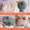 Hot Water Bottle Rubber with Bunny Shape Plush Soft Cover Hot Water Bag for Cramps, Pain Relief, Removable Hot Cold Pack Hot Water Bed Warmer Winter Warm Leakproof PVC Hot Water Bag (Purple,1000ml) view 4