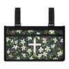 Qehuruxo Crucifix Lilies Wheelchair Side Bag Wheel Chair Accessories Adults Electric Wheelchair Accessories for Most Wheelchairs, Walkers or Rollators view 1