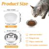 400 Pcs Bulk Large Pet Disposable Feeding Bowls Liner Cat Food Bowls Paper Liner Pets Disposable Feeding Bowl Small Paper Cat Plates for Small Dogs Cats Dish Bowl(White) view 2