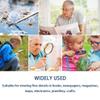 10X Handheld Magnifier ding Magnifying Glass 88mm Illuminated Magnifier for Seniors d Stamps Low Vision Macular Degeneration Hobbies Gift view 4