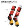 JXDXHCW Compression Socks 15-20mmhg Red Yellow Mushrooms Stockings Elastic Knee High Socks for Women Men Running Socks 1 Pair view 4