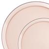 10 inch Transparent Rose Plastic Dinner Plates Disposable, Elegant, Durable, Versatile Plates for Everyday Use, Parties, and Special Occasions BPA-Free, Easy to Clean, and Stylish Tableware (20) view 2
