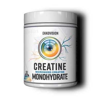 Ekkovision Creatine Monohydrate Powder, Micronized, Blueberry Mango, Pre Workout & Post Workout Supplement for Men and Women, Energy Support, Easy to Mix in Shakes, Smoothies & Beverages, 100 Servings