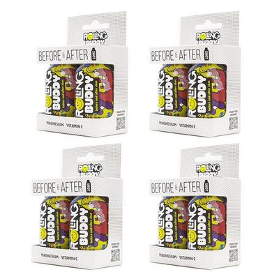 ROLLING BUDDY Pre and Post Rave Recovery Shot - Rave Safely, No 5HTP, Jaw Clench Relief, Essential Vitamins for Brain & Body Protection Before and After Rave Antioxidant Shot 2-Pack (4)