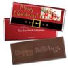 12ct Personalized Christmas Candy Happy Holidays Embossed Chocolate Bar Party Favors with Photo (12 Pack) - No Assembly Required - Santa Clause Theme