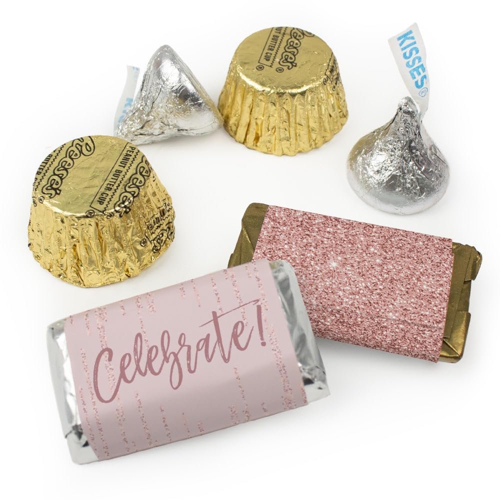 105pcs Rose Gold Candy Mix (1.75 lbs - Approx. 105 pcs)