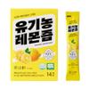 DAJEONGHEON Organic Lemon Juice Stick Packets - 100% Pure Cold-Pressed NFC Lemon Juice, No Water Added, Convenient Portable Packets for Detox, Water & Tea, 14 Count (9.87 oz, 280g), Contains 1 Whole Lemon Per Packet view 2