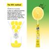 DAJEONGHEON Organic Lemon Juice Stick Packets - 100% Pure Cold-Pressed NFC Lemon Juice, No Water Added, Convenient Portable Packets for Detox, Water & Tea, 14 Count (9.87 oz, 280g), Contains 1 Whole Lemon Per Packet view 3