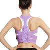 XYIANG Brace Support Belt Adjustable Back Posture Corrector Back Shoulder Lumbar Posture Correction Corset for Posture Tools (Purple S code) view 1