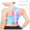 XYIANG Brace Support Belt Adjustable Back Posture Corrector Back Shoulder Lumbar Posture Correction Corset for Posture Tools (Purple S code) view 3