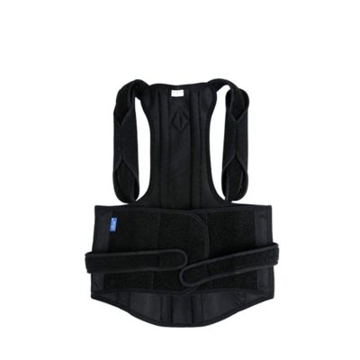 XYIANG 1Pcs Posture Corrector Back Braces Shoulder Waist Lumbar Support Belt Humpback Prevent Body Straighten Slouch Compression Pain (Black Small)