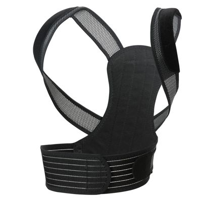 XYIANG Posture Corrector Back Corrector Belt Spine Shoulder Adjustable Straps Support Bandage Shoulder Corset Back for Upper Back Pain Relief,White,S (Black S)