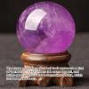 JBNCRYGD Purple Quartz Crystal Sphere Diameter, for Decoration, Healing, Meditation, Scrying Mirror, Feng Shui, Hand-Made,2~2.5cm view 3