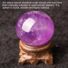JBNCRYGD Purple Quartz Crystal Sphere Diameter, for Decoration, Healing, Meditation, Scrying Mirror, Feng Shui, Hand-Made,2~2.5cm view 4