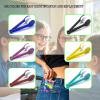 6-Pack Mini Microfiber Eyeglass & Sunglasses Cleaner Tool - Multi-Color, Tweezer Design, Eco-Friendly ABS, Portable with Hanging Hole, Perfect for Eyeglasses, Reading Glasses, and Sunglasses. view 2