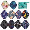 ReUseLife 11 Pack 8 Inch Cloth Menstrual Pads,Reusable Sanitary Pads,Washable Panty Liner,Unscented,Random view 2