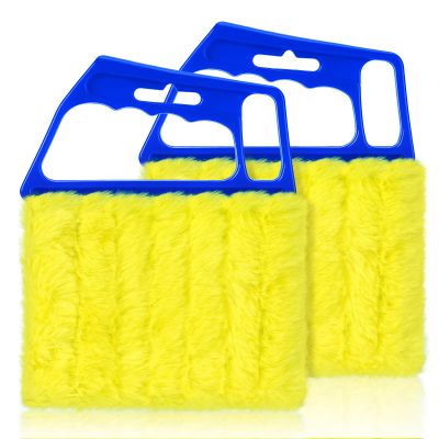 2025 Upgrade 2PCS Blind Cleaner Duster Tool,Window Blinds Cleaner Microfiber Washable,7 Fingers Blind dusters for Cleaning Window,Air Conditioner Vent