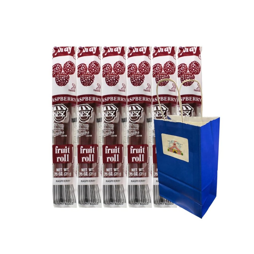 Fruit Roll Raspberry Flavor - 0.75 oz Individually Wrapped Rolls (Pack of 6) - Delicious Gluten-Free Snack, Made with Real Fruit, Perfect for Kids and Adults